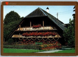 Old Farmhouse in Linden Switzerland Postcard