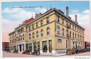 HOPKINSVILLE, Kentucky, 1930-1940's; Latham Hotel, Classic Cars