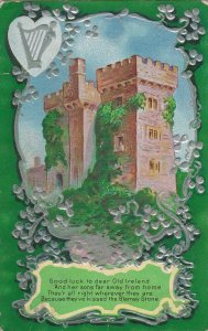 IRELAND, PU-1913; Castle, Blarney Stone, Silver Harp & Clovers