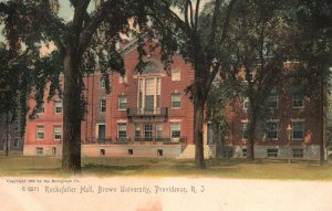 Providence Rhode Island, Rockefeller Hall Building Brown University, Postcard