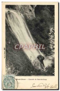 Old Postcard Monte Dore Saut du Loup Waterfall
