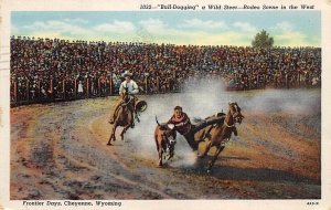 Bull-Dogging Frontier days Cheyenne, Wyoming USA