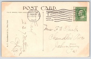 Pittsburgh PA~First National Bank~Western Union Telegram~Gun Store~1911 Postcard