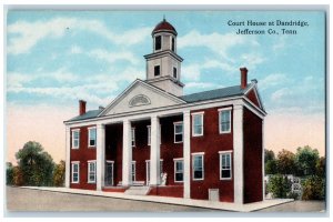 c1910 Court House Dandridge Exterior Building Jefferson Co. Tennessee Postcard