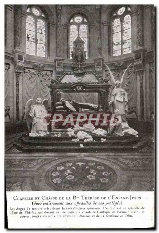 Postcard Modern Chapel Of Hunting And Therese De L & # 39Enfant Lisieux Jesus...