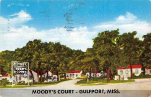 Gulfport Mississippi Moodys Court Antique Postcard J59408