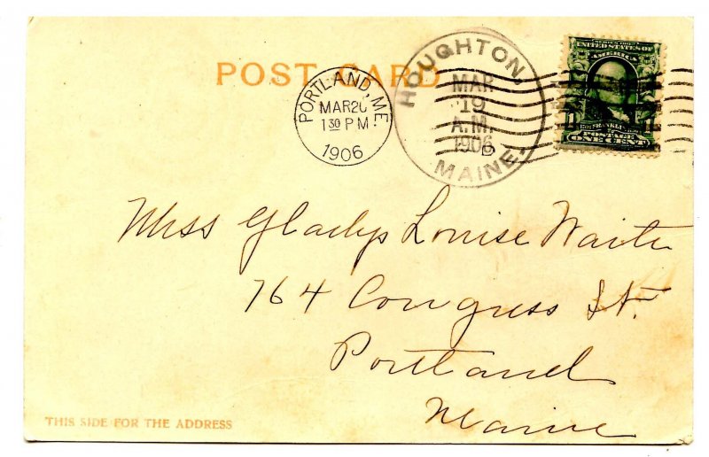 ME - Rumford Falls. Foot Bridge