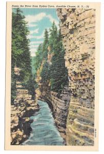 NY Adirondacks Ausable River Chasm 3 Different Views 77 79 83 Linen Postcards