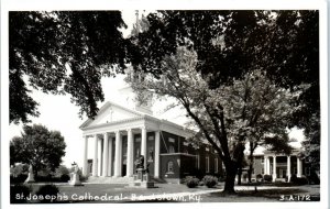 1940s St. Joseph's Cathedral Bardstown Kentucky Real Photo Postcard