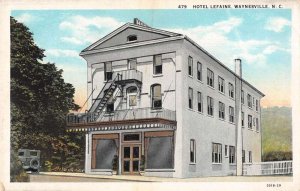 Waynesville North Carolina Hotel Lefaine Vintage Postcard AA37565