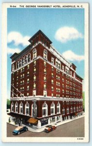 ASHEVILLE, North Carolina NC ~ GEORGE VANDERBILT HOTEL c1940s Linen Postcard