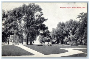 1909 View Of  Leeper Park Pavilion South Bend Indiana IN Posted Antique Postcard
