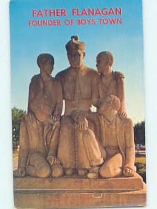 Pre-1980 MONUMENT SCENE Boys Town - Near Omaha Nebraska NE AE7340