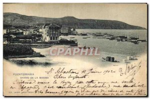 Old Postcard Fuenterrabia Barrio De La Marina