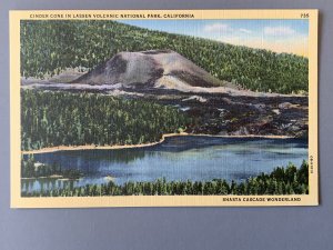 Lassen Volcanic National Park CA Landscape Linen Postcard A1141091515