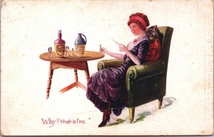 Why That Is Fine Vinosa Port Jersey Liquor Vintage Postcard 09.43