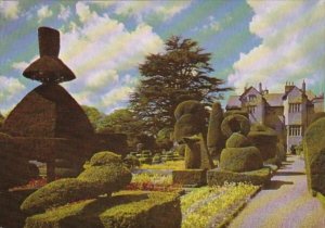 England Cumbria Kendal Levens Hall View Of The House From Topiary Garden