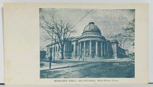 CT New Haven Woosley Hall at Yale University Postcard M6