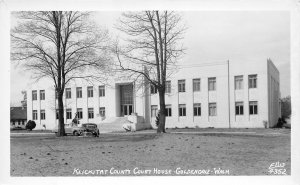 J22/ Goldendale Washington RPPC Postcard c1940s Klickitat County Court House 12