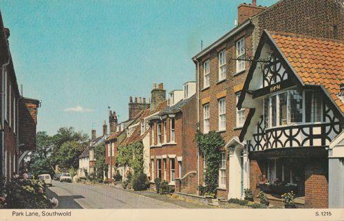 Southwold Park Lane 1970s Ladder Up Tree Photo Postcard