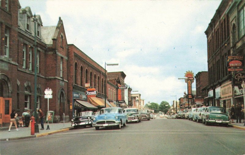 Postcard King Street Looking East Ontario Canada