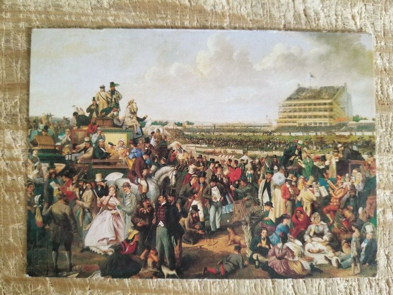 EPSOM DOWNS,1863-AARON GREEN.VTG ART POSTCARD*P12