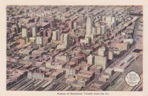 Aerial View of Downtown Toronto ON, Ontario, Canada