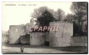 Old Postcard Surgeres Chateau North Tower child