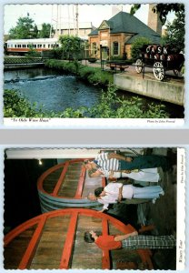 2 Postcards PAW PAW, Michigan MI ~ WINE HAUS & Winery Tour 4x6 ~ ca 1970s