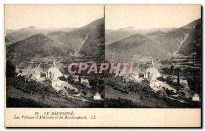 Old Postcard The Dauphine The Villages Allemont and Boulangeard