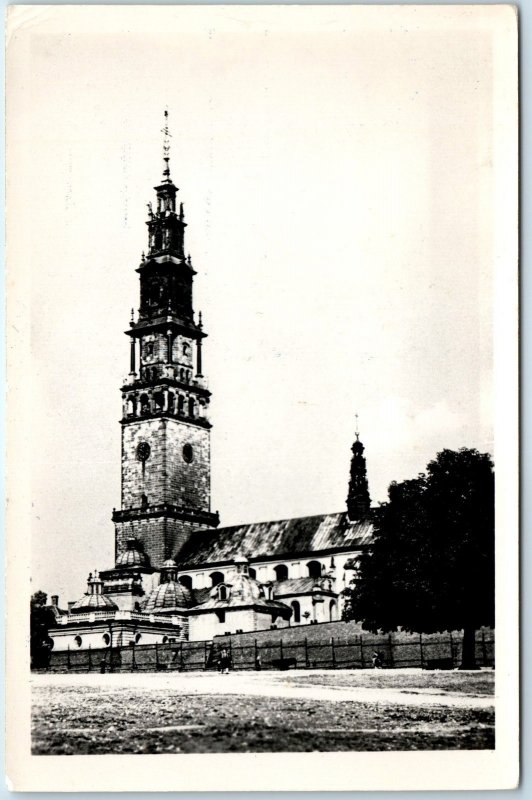 1958 Częstochowa Poland RPPC Jasna Gora Monastery Photo PC Klasztor Paulinow A75