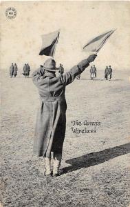Signal Corps Signaling US Army Military World War I postcard