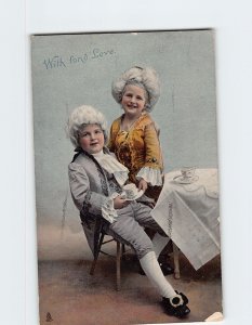 Postcard With fond Love, Young Couple Picture 