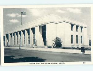 Unused Pre-1980 POST OFFICE SCENE Decatur Illinois IL hs1047