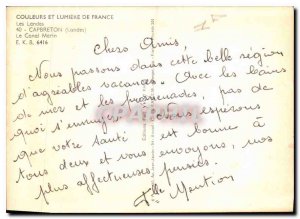Modern Postcard The Landes Capbreton Canal Marin