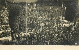 uk leicester social history procession british colonial meeting military rppc