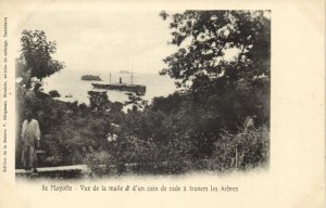 comoros, MAYOTTE, Vue Malle et d'un Coin de Rade à travers les Arbres (1910s)