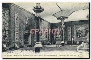 Old Postcard Lyon International exhibition 1914 Exhibition of & # 39ameubleme...