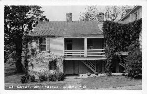 H75/ Charlottesville Virginia RPPC Postcard c40s Kitchen Entrance Ash Lawn 209