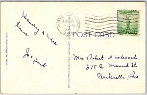 Ohio OH, 1946 Beautiful Spot on Indian Lake, Water Reflection, Vintage Postcard