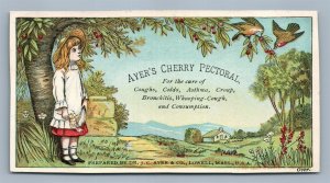 LOWELL MA AYER'S CHERRY PECTORAL VICTORIAN TRADE CARD