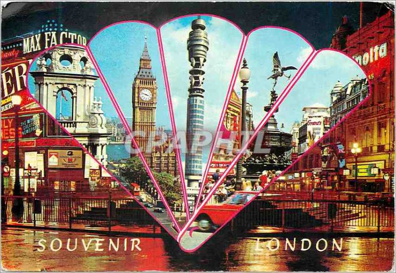 Modern Postcard Big Ben Post Office Tower Piccadilly Circus London