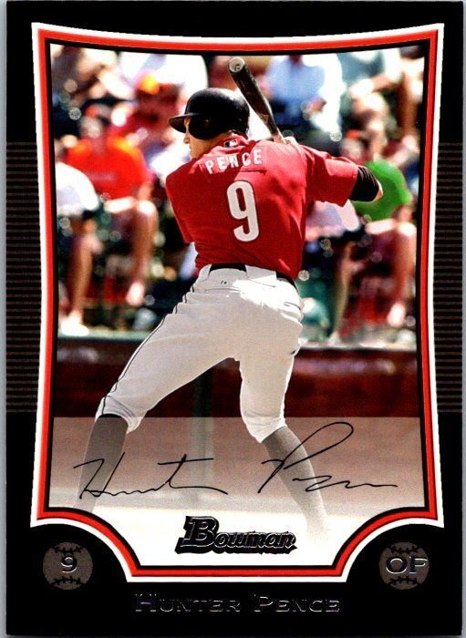 2009 Topps Baseball Card Hunter Pence Houston Astros sk20675