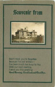 Arts Crafts Springfield South Dakota RP Inset Saying 1912 Postcard 20-5315