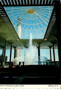 New York Albany The Campus Center Fountain and Bell Tower State University Of...