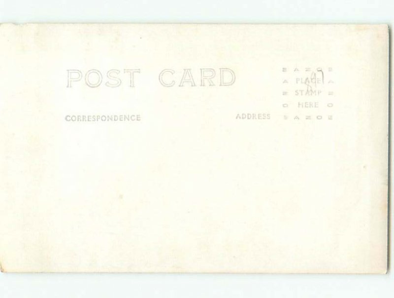 Pre-1949 rppc FUNNY LOOK - MAN IN SUIT WEARING KNEE HIGH BOOTS o2145