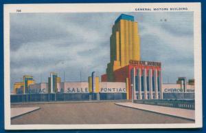 1933 Chicago World's Fair Postcard General Motors Building