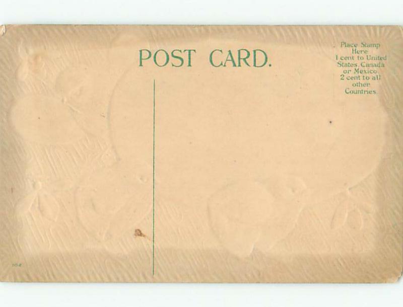 Unused Pre-Linen easter CHICKS CARRY FLOWERS IN BEAKS k2016