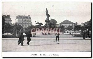 Old Postcard Paris Place de la Nation