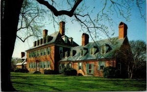 Carter Grove Plantation Williamsburg Virginia VA Robert King Carter Postcard 